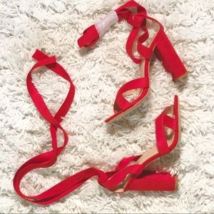 Brand New Never Worn Lace-Up Heeled Sandals
